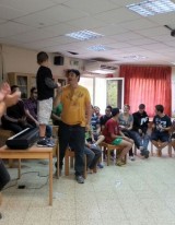 שחקני שח"ם עם ילדי הדרום